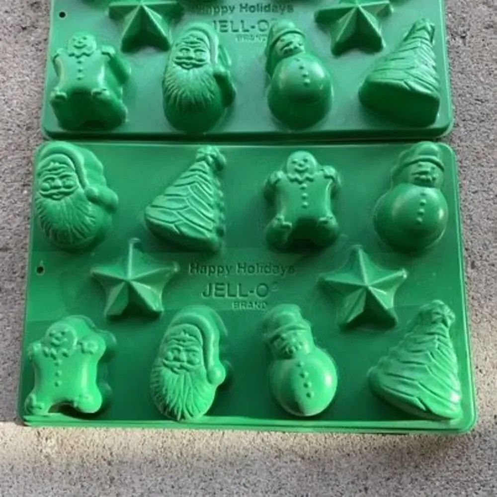 2 Jello Shot Jiggler Christmas Molds